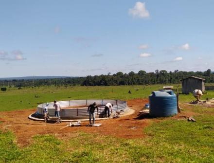 Reservatório de água em Juruena MT
